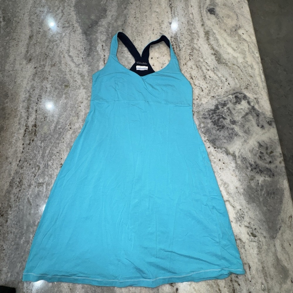 Columbia Women's Small Omni-Wick Razor Back Mini Dress Athletic Workout Blue